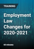 Employment Law Changes for 2020-2021: Are you Prepared and Protected- Product Image