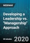 Developing a Leadership vs. "Managership" Approach - Webinar (Recorded) - Product Thumbnail Image