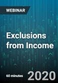 Exclusions from Income : Items that Are Not Taxable - Webinar (Recorded)- Product Image