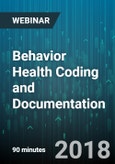 Behavior Health Coding and Documentation - Webinar (Recorded)- Product Image