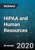 HIPAA and Human Resources - Webinar (Recorded)- Product Image