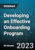 Developing an Effective Onboarding Program - Webinar (Recorded)- Product Image