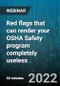Red flags that can render your OSHA Safety Program Completely Useless - Webinar (Recorded) - Product Image