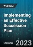 Implementing an Effective Succession Plan - Webinar (Recorded)- Product Image