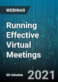 Running Effective Virtual Meetings - Webinar (Recorded)- Product Image