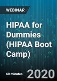 HIPAA for Dummies (HIPAA Boot Camp) - Webinar (Recorded)- Product Image