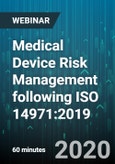 Medical Device Risk Management following ISO 14971:2019 - Webinar (Recorded)- Product Image