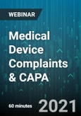 Medical Device Complaints & CAPA - Webinar (Recorded)- Product Image