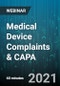 Medical Device Complaints & CAPA - Webinar - Product Image