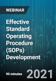 Effective Standard Operating Procedure (SOPs) Development - Webinar (Recorded)- Product Image