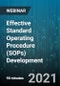 Effective Standard Operating Procedure (SOPs) Development - Webinar (Recorded) - Product Thumbnail Image