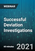 Successful Deviation Investigations - Webinar (Recorded)- Product Image