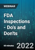FDA Inspections - Do's and Don'ts - Webinar (Recorded)- Product Image