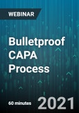 Bulletproof CAPA Process: How to do it Right? - Webinar (Recorded)- Product Image