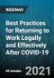 Best Practices for Returning to Work Legally and Effectively After COVID-19 - Webinar (Recorded) - Product Thumbnail Image