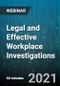 Legal and Effective Workplace Investigations - Webinar (Recorded) - Product Thumbnail Image