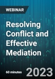 Resolving Conflict and Effective Mediation - Webinar (Recorded)- Product Image