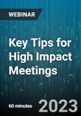 Key Tips for High Impact Meetings - Webinar (Recorded)- Product Image