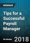 Tips for a Successful Payroll Manager - Webinar (Recorded)- Product Image