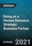 Being as a Human Resource Strategic Business Partner - Webinar (Recorded)- Product Image