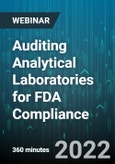 6-Hour Virtual Seminar on Auditing Analytical Laboratories for FDA Compliance - Webinar (Recorded)- Product Image
