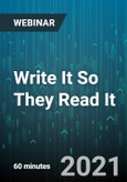 Write It So They Read It: Technical Writing for HR Professionals - Webinar (Recorded)- Product Image