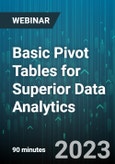 Basic Pivot Tables for Superior Data Analytics - Webinar (Recorded)- Product Image