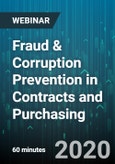 Fraud & Corruption Prevention in Contracts and Purchasing - Webinar (Recorded)- Product Image