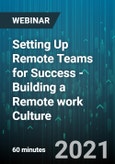 Setting Up Remote Teams for Success -Building a Remote Work culture - Webinar (Recorded)- Product Image