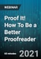 Proof It! How To Be a Better Proofreader - Webinar (Recorded) - Product Thumbnail Image