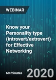 Know your Personality type (introvert/extrovert) for Effective Networking - Webinar (Recorded)- Product Image