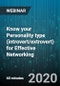 Know your Personality type (introvert/extrovert) for Effective Networking - Webinar (Recorded) - Product Thumbnail Image