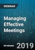 Managing Effective Meetings - Webinar (Recorded)- Product Image