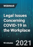 Legal Issues Concerning COVID-19 in the Workplace - Webinar (Recorded)- Product Image