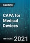 3-Hour Virtual Seminar on CAPA for Medical Devices - Webinar - Product Image