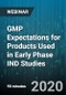 GMP Expectations for Products Used in Early Phase IND Studies - Webinar (Recorded) - Product Thumbnail Image