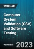 Computer System Validation (CSV) and Software Testing: Applying an Agile Methodology vs. Waterfall for FDA-Regulated Computer Systems and Software - Webinar (Recorded)- Product Image
