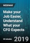 Make your Job Easier, Understand What your CFO Expects - Webinar (Recorded) - Product Thumbnail Image