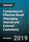 Conducting An Effective Recall (Managing Internal and External Customers) - Webinar (Recorded) - Product Thumbnail Image