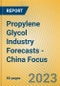 Propylene Glycol Industry Forecasts - China Focus - Product Image