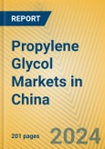 Propylene Glycol Markets in China- Product Image