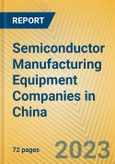 Semiconductor Manufacturing Equipment Companies in China- Product Image