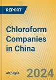 Chloroform Companies in China- Product Image