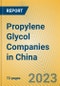 Propylene Glycol Companies in China - Product Image