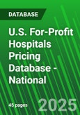 U.S. For-Profit Hospitals Pricing Database - National- Product Image