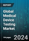 Global Medical Device Testing Market by Service Type, Test Type, Device Class, Phase, Device Type, Sourcing Type, End-Users - Forecast 2024-2030- Product Image
