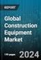Global Construction Equipment Market by Type (Product, Services), Equipment Type (Concrete Mixers, Construction Vehicles, Earth Moving Equipment), End-Use - Cumulative Impact of COVID-19, Russia Ukraine Conflict, and High Inflation - Forecast 2023-2030 - Product Image