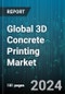 Global 3D Concrete Printing Market by Technique (Extrusion-Based Technique, Powder-Based Technique), Concrete Type (High-density, Precast, Ready-mix), Product Type, Sector - Forecast 2024-2030 - Product Thumbnail Image