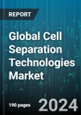 Global Cell Separation Technologies Market by Product (Consumables, Instruments), Technology (Filtration Based Separation, Gradient Centrifugation, Surface Markers Separation), Cell Type, Application, End-User - Forecast 2024-2030- Product Image