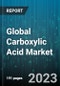 Global Carboxylic Acid Market by Product (Acetic Acid, Butyric Acid, Caproic Acid), Applicatiion (Animal Feed, Consumer Goods, Food & Beverages) - Cumulative Impact of COVID-19, Russia Ukraine Conflict, and High Inflation - Forecast 2023-2030 - Product Image